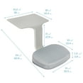 thumbnail image 2 of ECR4Kids The Surf Portable Activity Lap Desk with Cushion, Flexible Seating, Light Grey, 10-Piece, 2 of 9