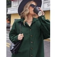 thumbnail image 3 of Zeagoo Womens Plus Size Corduroy Button Down Shirts Long Sleeve Oversized Fall Blouses Tops Casual, 3 of 5