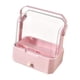 thumbnail image 1 of Organizador de almacenamiento de maquillaje con cajón, cubierta a prueba de polvo, soporte de maquillaje, organizador de cuidado de la piel, estuche Cajón individual rosa, 1 of 8