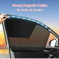 thumbnail image 2 of Car Window Covers, Magnetic Car Front Side Window Shade, 2 Pack Front Seat Side Window Covers with Half Shade, Front Window Covers for Driver, Double Layer Mesh Sun Block UV Protection Covers, 2 of 8