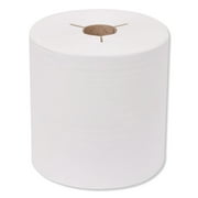 Tork Universal Hand Towel Roll Notched, 8" x 800 ft, White, 6 Rolls/Carton