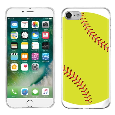 Slim-Fit Case for Apple iPhone 8, OneToughShield ® Premium TPU Gel Phone Case - Softball Green