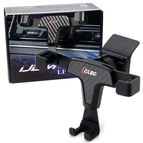Smartphone Gravity Holder w/Exact Fit Clip-On Dash Mount For Mercedes 2016-2019 W166 GLE-Class, 2017-2019 X166 GLS-Class (Won't Occupy Air Vent Opening)