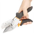 thumbnail image 2 of 45-135 Degree Angle Shear Miter Cutter Multifunctional PVC PE Plastic Pipe Scissors Hand Shear For Housework Home Decor Plumbing Tile Decoration, PVC Pipe, Quarter Circle red and black, 2 of 5