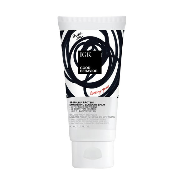 Igk Good Behavior Bálsamo suavizante antiencrespamiento con proteína de espirulina, viaje