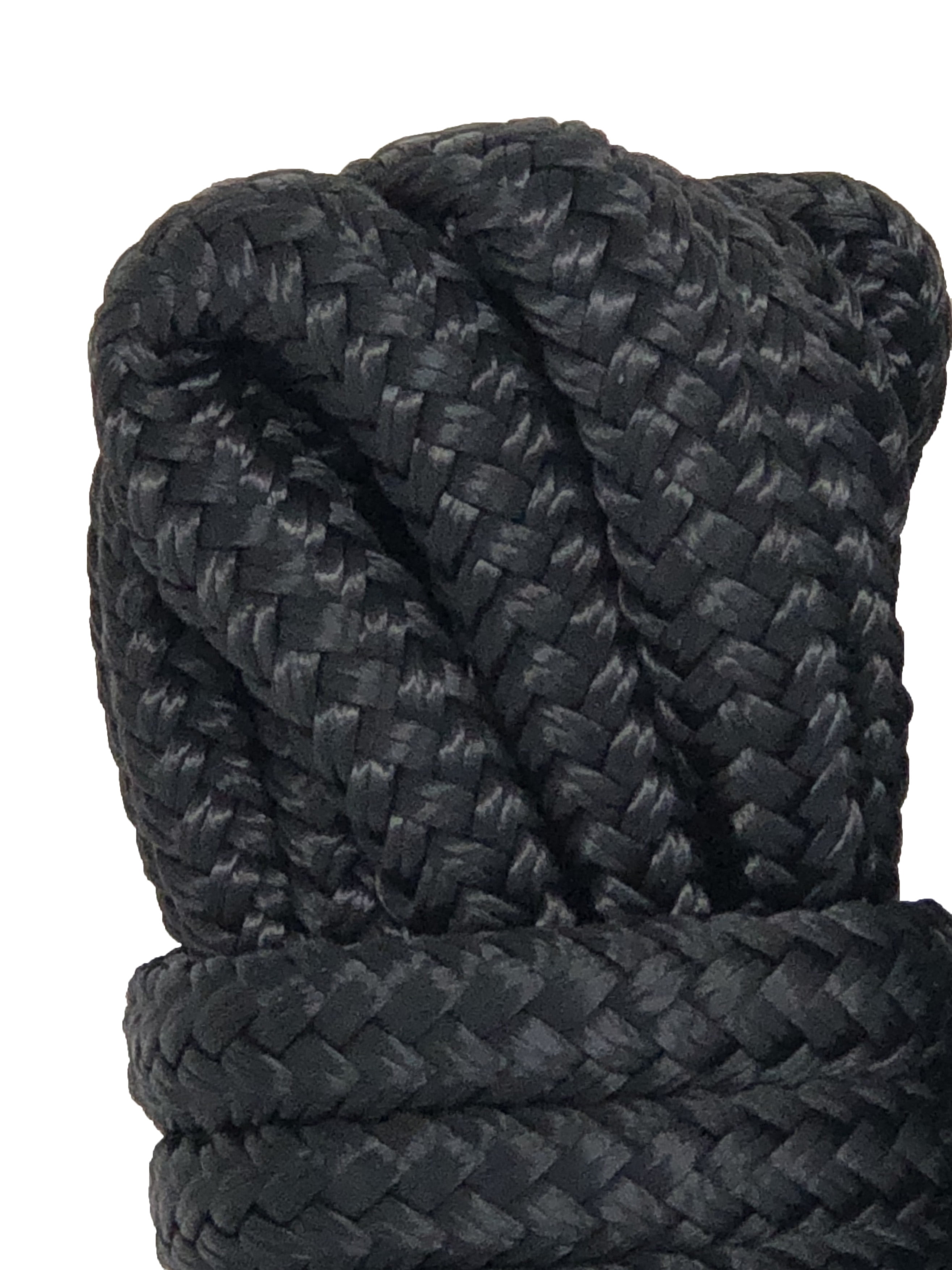 Black 2 Pack Double Braided Nylon Dock Line/Mooring Lines Avaiilable in 15 and 25 Rainier Supply Co Dock Lines Ultra Strong and Soft Double Braided Nylon Boat Ropes with 12 eyelet