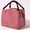 A007- Red, variant on Insulated Lunch Bag, Lunch Bag Black, 10X8 In, Striped Oxford Cloth, Zipper Bag, Bag Handles, Large Capacity, Picnic, School, BacktoSchool Season, 1 Pc