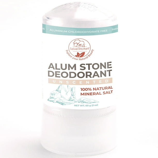 Natural Elephant Alum Stone Deodorant Stick 60g (2 oz)