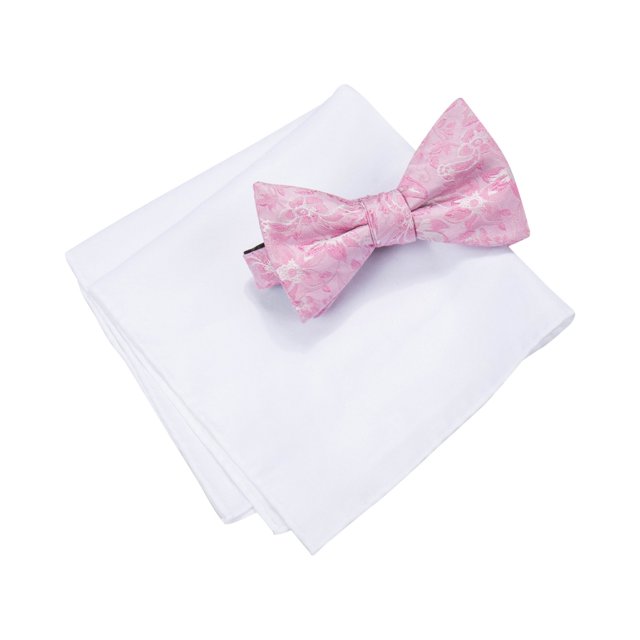 Countess Mara Mens Lyons Floral Neck Tie Set, Rosa, Talla única