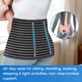 thumbnail image 4 of Velpeau 10" Abdominal Binder for Women & Men,Postpartum Post-operative Post-surgery Wrap,Abdomen Navel Umbilical Hernia Support Belt,Size M(Waist Circumference 35.5”-41.5”), 4 of 9