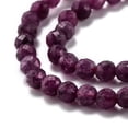 thumbnail image 2 of Natural Ruby Beads Strands Faceted Round 3mm Hole: 0.5mm about 135pcs/strand 15.35 inch(39cm), 2 of 3