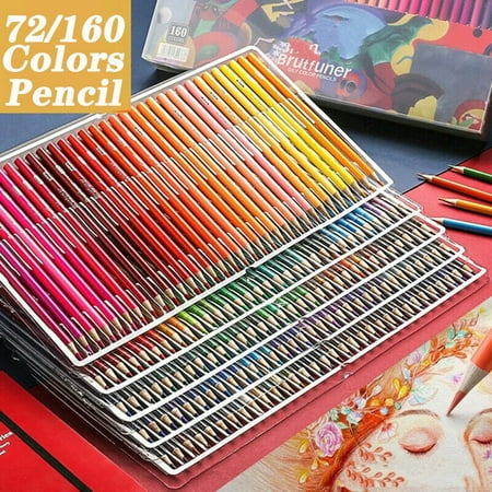 72/160x Art Supply Child Adult Coloring Book Colored Pencil Set Oil Colored Pencils (Best Pencil Sketches In The World)