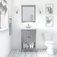 thumbnail image 3 of Bush Furniture Salinas Bathroom Wall Mirror, Cape Cod Gray, 3 of 8