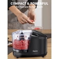 thumbnail image 4 of Mini Food Chopper – Small Electric Food Processor, 350ml Compact Vegetable Blender, Removable bowl, lid & blade, Simple one-button operation, 100W, 4 of 7