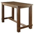 thumbnail image 1 of Furniture of America Sinuata Rustic Wood Rectangle Pub Table in Natural, 1 of 7