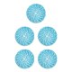 thumbnail image 2 of Matsuzay 6 tapetes de cuerda de papel artesanales exquisitos - Tapete de comedor de papel ecológico y bajo en carbono 38 cm azul Type2 NO2, 2 of 6
