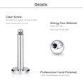 thumbnail image 2 of 16G Stainless Steel Labret Studs Monroe Lip Rings Retainer Cartilage Tragus Nail Conch Helix Earring Barbell Piercing Jewelry with Clear Diamond CZ for Women Men, 2 of 3