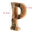 thumbnail image 2 of ziyahi Handcraved Wooden Letters Door Numbers Alphabet Letter Floating Adress Name P, 2 of 8