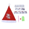 thumbnail image 1 of Sombrero de Navidad DIY hecho a mano, sombrero de Navidad pintado con diamantes, decoración clásica para fiesta AA857, 1 of 14