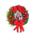 thumbnail image 2 of Christmas Decorations Scene Arrangement Props Christmas Wreath Door Hanging, 2 of 5