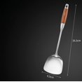 thumbnail image 2 of Mosiee 304 Stainless Steel Spatula With Pear Wood Handle Suitable For Stir Frying, 2 of 4