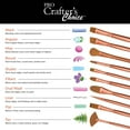 thumbnail image 3 of RCC PRO102-ZP | Crafter's Choice™ Pro 4pc Synthetic Sable Variety Brush Set, 3 of 8