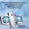 thumbnail image 4 of VONKY Mobile Phone Cooling Fan with Non-slip Pad Radiator with Telescopic Buckle Rechargeable Smart Energy-saving Cool Gaming Heatsink Silver, 4 of 5