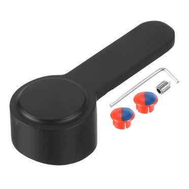 Uxcell 35mm Single Lever Faucet Handle for Kitchen, 4"x1.8", Black