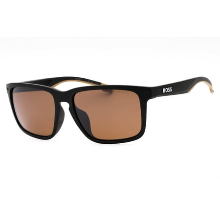 Hugo Boss BOSS 1542/F/S 00876A 59mm Square Sunglasses Men's Matte Black Beige