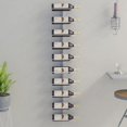thumbnail image 1 of Wall-Mounted Wine Rack for 10 Bottles White Metal, 1 of 6