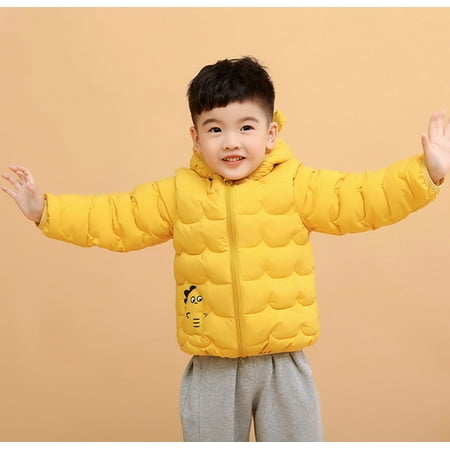 

TOWED22 Baby Winter Jackets Autumn And Winter Children s Lightweight Jacket Boys And Girls Baby Jacket Yellow