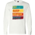 thumbnail image 3 of Inktastic Squash Player Eat Sleep Squash Repeat Long Sleeve T-Shirt, 3 of 5
