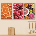 thumbnail image 2 of wall26 Framed Canvas Print Wall Art Set Cherry, Orange &amp; Grapefruit Display Food Fruit Photography Realism Chic Closeup Colorful Multicolor Ultra for Living Room, Bedroom, Office - 24"x36&qu, 2 of 5