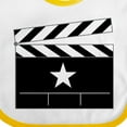 thumbnail image 4 of Inktastic Director Movie Clapboard Boys or Girls Baby Bib, 4 of 4