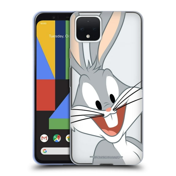 Head Case Designs Officially Licensed Looney Tunes Personajes Bugs Bunny Soft Gel Case Compatible with Google Pixel 4
