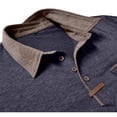 thumbnail image 5 of Kakii Men's Vintage Polo Shirts Fashion Tactical Polos Contrast Collared Shirt with Pocket, 5 of 6