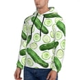 thumbnail image 2 of Hoodies for Men - funny Cucumber Print Long Sleeve Comfrt Men'S Fashion Hoodies & Sweatshirts, Sweatshirts for Men Hoodies Pullover Clothing Clothes with Pouch, 2 of 7