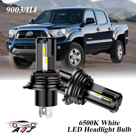 LED Headlight Fit for Toyota Tacoma 1997-2015 - 30,000LM 300% Super-Bright 6500K White Bulb, Plug & Play, Pack of 2
