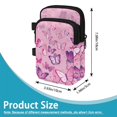 thumbnail image 7 of COEQINE Crutch Bag for Women, Elbow Crutch Pouch Pink Butterfly Print Broken Leg Crutch Bag, Walking Cane Bag, Forearm Crutch Attachment, Lightweight, for Adults Elderly, 7 of 7