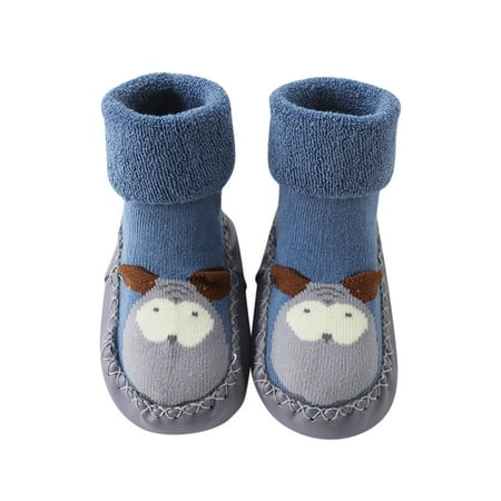

JDEFEG Size 7 Girls Dress Shoes Cute Children Toddler Shoes Autumn and Winter Boys and Girls Floor Sports Shoes Flat Bottom Non Slip Warm Cartoon Penguin Bear Pattern 12 18 Month Girl Sandals Blue 11