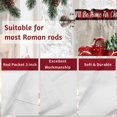 thumbnail image 7 of Valances for Windows I'll Be Home for Christmas Rod Pocket Cafe Window Treatments Valance Curtains for Kitchen Bathroom Laundry Basement Windows 56"x16", 7 of 7