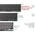 thumbnail image 6 of Ultra Thin Keyboard Protector Compatible with MacBook Pro with Touch Bar 13/15 inch (A1706 / A1707) skin -US layout, 6 of 8