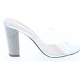 thumbnail image 5 of Top Moda Womens Kyoto-38 Bling Heel Transparent Lucite Fashion Sandals, 5 of 6