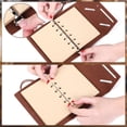 thumbnail image 4 of Naler Vintage PU Leather Travel Pocket Notebook,Refillable Journal Lined Paper Diary Planner Writing Notepad for Men & Women,Classic Embossed Sketchbook (160 Pages Extra Refill), 4 of 9