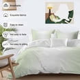 thumbnail image 3 of 3 Piece Light Green Ombre Duvet Cover Set California King,Microfiber Comforter/Quilt Cover with Corner Ties and 2 Pillowcases,Modern Gradient Abstract Art All Season Soft Bedding with Zipper Closure, 3 of 8