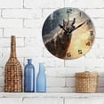 thumbnail image 3 of Dreamtimes Wall Clock Wolf 10 Inch Silent Non Ticking Quality Quartz Battery Operated Digital Round Easy to Read for Home Office Kitchen Decorative, 3 of 7