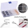 thumbnail image 3 of Kit para hacer joyas de bricolaje: Cierre de langosta, anillas, engarzados de cinta, perfecto para collares y pulseras., 3 of 10