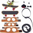thumbnail image 6 of 1set Bearded Dragon Lizard Leash Harness Set with Bowknot Collar Hat Collar Scooter 3 Size Dinosaur Wing Lizard Harness Leash Adjustable Small Animal Harness for Lizard Reptile and Small Pet Black, 6 of 9