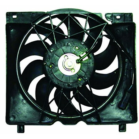 Dual Radiator and Condenser Fan Assembly - Pacific Best Inc For/Fit CH3115106 97-01 Jeep Cherokee 4.0L 6Cy