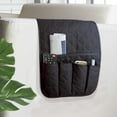 thumbnail image 3 of HLONK Sofa Armrest Organizer Non-Slip Arm Chair Bedside Caddy Storage Organizer for Recliner Couch with 5 Pockets for Cell Phone TV Remote Control Magazines, 3 of 5